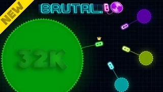 BRUTAL.IO! NEW .IO GAME! OVER 30K SCORE! HUGE FLAIL! (Brutal.io Gameplay)