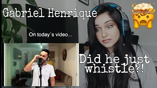 First time reacting to @GabrielHenriqueMusic  I have nothing