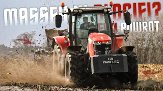 ☆MASSEY W BŁOCIE!?☆NOWY NABYTEK!?☆50KM/H PO POLU!?☆OPOROWA ORKA 2023☆MASSEY FERGUSON 7715S W AKCJI☆