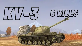 KV-3 Gameplay || 6 kills || World of Tanks Blitz