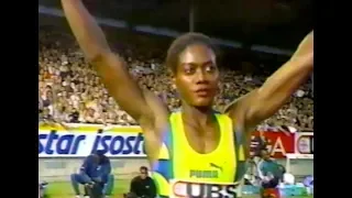 Merlene Ottey vs. Gwen Torrence & Gail Devers - Women's 100m - 1996 Zurich Grand Prix