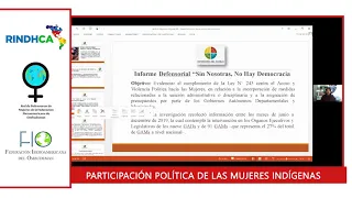 PARTICIPACIÓN POLÍTICA DE LAS MUJERES INDÍGENAS