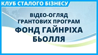 Відео-огляд грантових програм: Фонд Гайнріха Бьолля