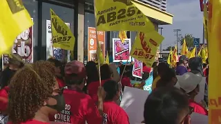 California fast-food workers rally over wages, better working conditions