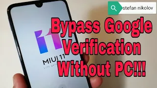 BOOM!!! Xiaomi Redmi 8 /M1908C3IC/, Remove Google Account Bypass FRP. Without PC!!!