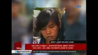 Veloso family, supporters meet with DOJ Sec. De Lima on Mary Jane's case