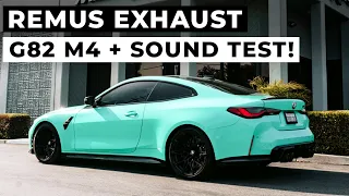 2022 BMW M4 G82 Competition Remus Race Exhaust! Install + Sound Clips