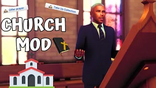 Take Me To The King 🙏🏾| FUNCTIONAL CHURCH MOD⛪| THE SIMS 4 MOD REVIEW