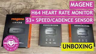 Magene H64 Heart Rate Monitor and S3+ Speed Cadence Sensor Unboxing Video