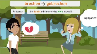 Learn German A1 | Verbs in past participle (perfect) with stem vowel change | dative