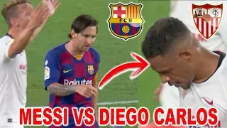 🤜MESSI vs DIEGO CARLOS 💥ROBARON a SEVILLA? Y LA TARJETA ROJA? SEVILLA vs BARCELONA