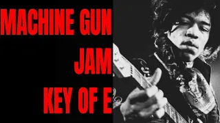 Machine Gun Jam Jimi Hendrix Style Guitar Backing Track (E Minor)