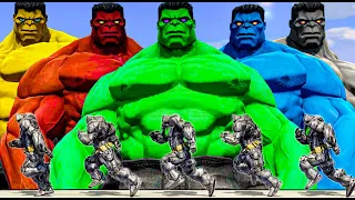 Grrrr~! No One Is Match For Hulk | Team Hulk COC SMASH Armor Batman Army - What If