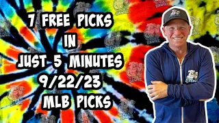 MLB Best Bets for Today Picks & Predictions Friday 9/22/23 | 7 Picks in 5 Minutes