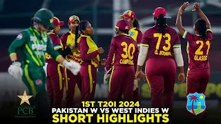 Short Highlights | Pakistan Women vs West Indies Women | 1st T20I 2024 | PCB | M2F2A