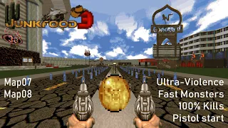 ДУМ, ГДЕ-ТО В ВЕГАСЕ [] Doom Wads: Junkfood 3 Map07 + Map08 UV with Fast monsters