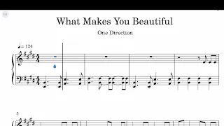 One Direction - What Makes You Beautiful Sheet Music
