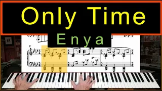 Partition/Music Sheet  Only time (Enya) Piano Cover