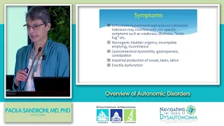 Overview of Autonomic Disorders, Dr. Paola Sandroni