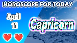 Capricorn♑️THIS IS YOUR LUCK FOR TODAY🍀🍀CAPRICORN horoscope for today APRIL 11 2024 ♑️CAPRICORN