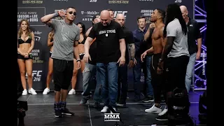 UFC 216: Tony Ferguson vs. Kevin Lee Staredown - MMA Fighting