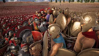 4 Million Roman Soldiers VS 4 Million Spartan Soldiers! - Ultimate Epic Battle Simulator 2 UEBS 2