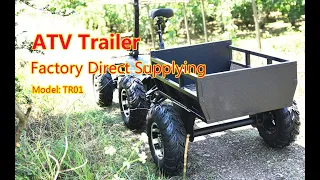 Utility ATV Tractor Trailer Trolley for Farm, Camping and Garden
