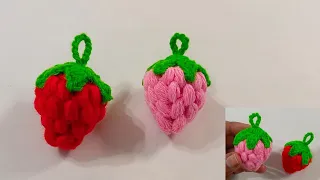Crochet Strawberry 🍓 / क्रोशिया से बुनये स्ट्रोबेरी /Hindi Tutorial