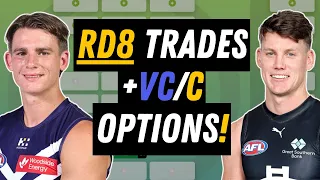 Our FINAL TRADES and CAPTAIN OPTIONS for RD8! 2024 AFL Supercoach