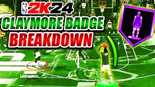 Claymore Badge Breakdown! What tier do you need this badge on your Spot Up Build in NBA 2K24?