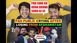 AFGHANISTAN BEAT PAKISTAN | PAK PUBLIC CRYING REACTION AFTER LOSING MATCH AFG vs PAKAFGHAN REACTION
