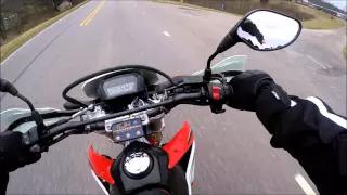 CRF250L Supermoto Top Speed Run - 87MPH (+/- 2MPH)