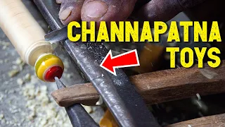 How are TOYS Made in Factories? Channapatna Toys Factory!