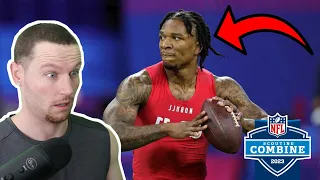 Rugby Player Reacts to ANTHONY RICHARDSON 2023 NFL Scouting Combine Full Workout Highlights