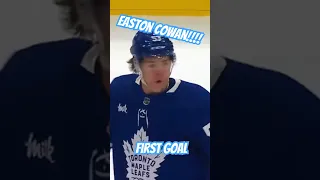 Easton Cowan - Toronto Maple Leafs - First Goal #shorts #leafs