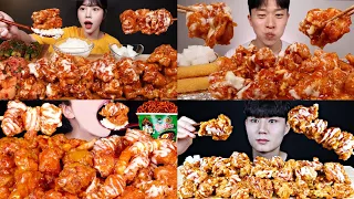 KOREAN SWEET SPICY CHICKEN | SEASONED FRIED CHICKEN