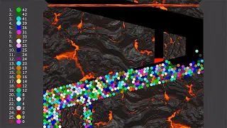 Proliferation Lava - Survival Marble Race in Algodoo