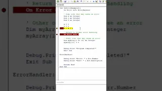 Excel VBA #8 - On Error GOTO 0. #shorts #shortsExcel