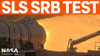 World's Largest Solid Rocket Booster Static Fired for SLS and Artemis