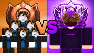 5 Bronze VS 1 NIGHTMARE Players In Roblox Bedwars..