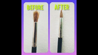 HOW TO FIX DAMAGED PAINT BRUSH INTO IT'S ORIGINAL SHAPE |PAINT BRUSH REPAIR HACKS|