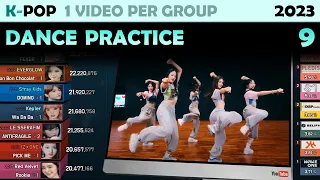 Most Viewed K-POP Dance Practice of Each Group (2023. 9)