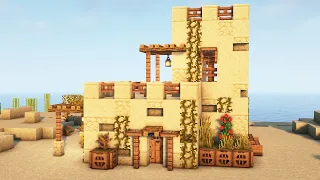 Minecraft: EASY Desert Castle for Survival [Tutorial]