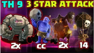 TH9 GOBOLALOON IS BACK IN 2018 !! 3 STAR WAR  ATTACK  STRATEGY