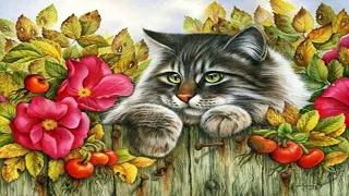 Коты в живописи Ирины Гармашовой