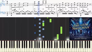 This Is Me (from The Greatest Showman) (Synthesia Piano Tutorial w/Lyrics)