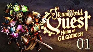 ZAGRAJMY W STEAMWORLD QUEST HAND OF GILGAMECH (PC) #1 - GRA TWÓRCÓW STEAM WORLD HEIST - WRAŻENIA