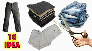 WHAT CAN BE DONE WITH OLD PANTS? 10 Super Recycling Idea