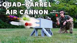 Quad Barrel Air Cannon Helps Me Make Pasta Sauce