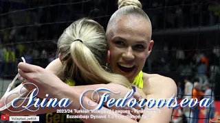 Arina Fedorovtseva │ Eczacıbaşı Dynavit vs Fenerbahçe Opet │Turkish Volleyball League 2023/24 Final